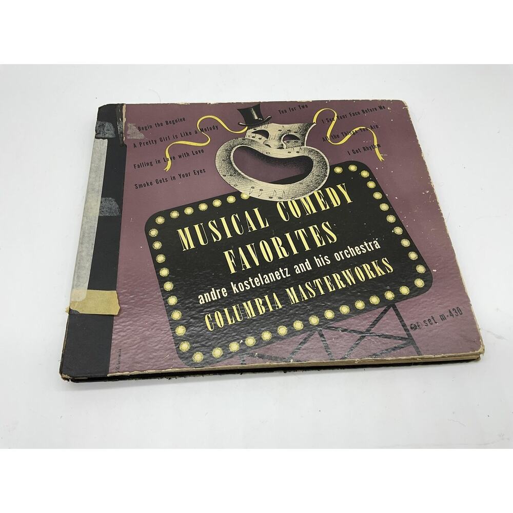Vintage Andre Kostelanetz‎ Musical Comedy Favorites Album Columbia Black Shellac